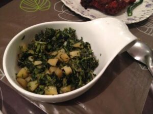 आलू मेथी सब्ज़ी (Fenugreek leaves and Potato cooked vegetable)